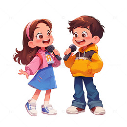 唱歌人物卡通人物