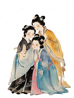 古代侍女 中国风 侍女