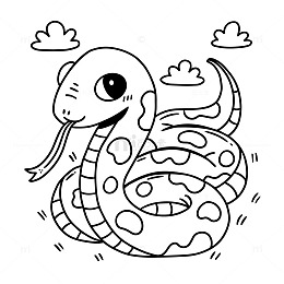 一条吐着蛇信的蛇