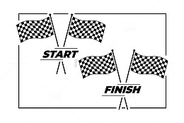 方格旗起点终点赛