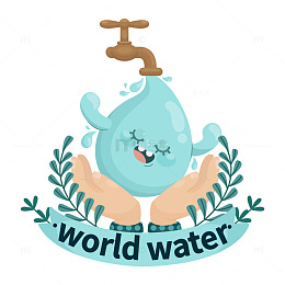 世界水日卡通广告
