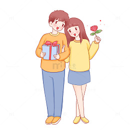 情人节七夕节男女朋友