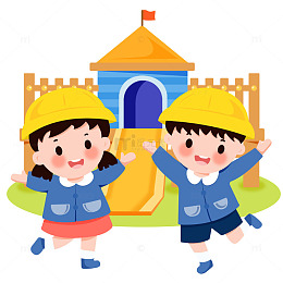 儿童节手绘幼儿园小朋友