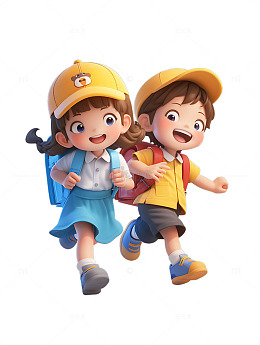 幼儿园暑假小孩学生休闲篮球读书学习