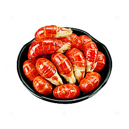 一盘龙虾尾美味