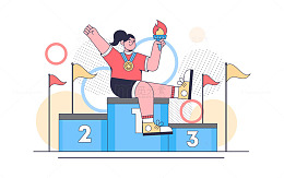 运动会手拿火炬的运动员