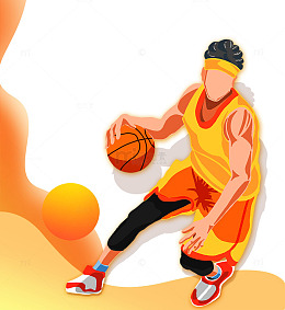 奥运会上运篮球的运动员