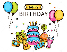 温馨生日派对贺卡设计