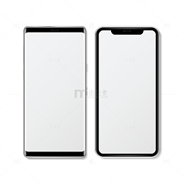 双屏空白现代设计样机