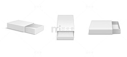 纯白空盒递进展示样机