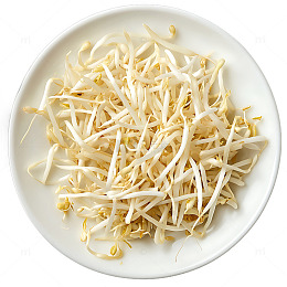 一盘豆芽菜蔬菜