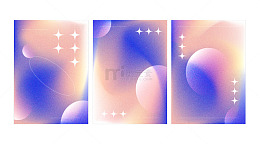 梦幻渐变星圈交织