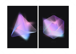 梦幻几何光影对比