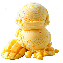 芒果水果冰淇淋