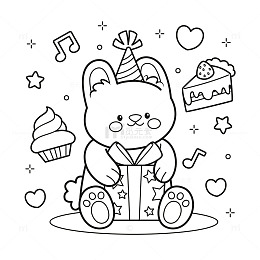 可爱简笔画小兔子