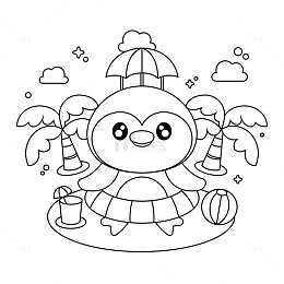 可爱简笔画小女孩涂鸦