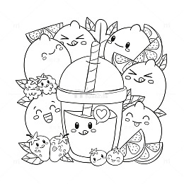 可爱简笔画饮品