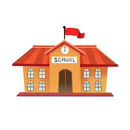 开学季学校校园教学楼房屋建筑物