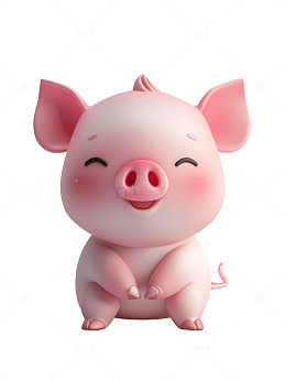 卡通可爱小猪