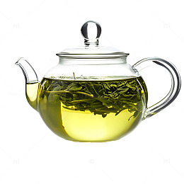 一壶绿茶茶叶