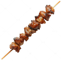 美味的一串烤肉