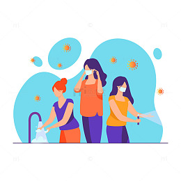 病毒防护勤洗手插图