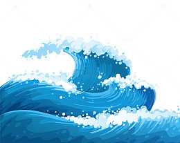 翻涌不息的海浪奇观