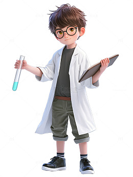 科学家卡通3D