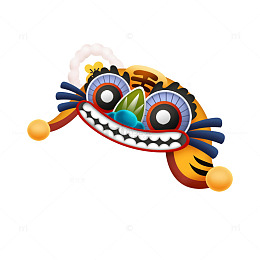卡通巫师面具傩戏面罩祭祀饰品