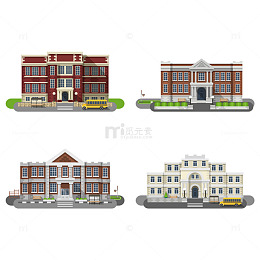 卡通学府建筑图鉴