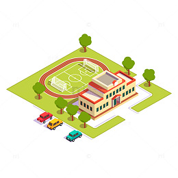 宁静校园绿茵场