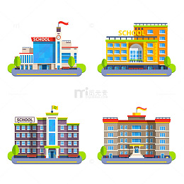 多元风格的学校建筑