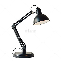 黑色的台灯灯具