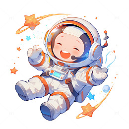 可爱的宇航员