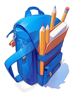 学习开学书包铅笔