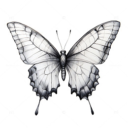 手绘蝴蝶飞虫昆虫