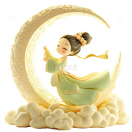 3d嫦娥月亮中秋