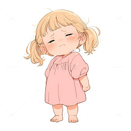 一个哭泣的小孩