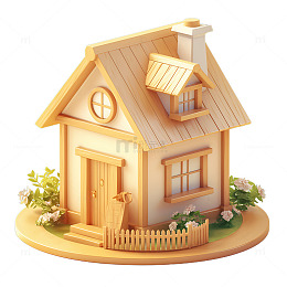 一座小木屋屋子