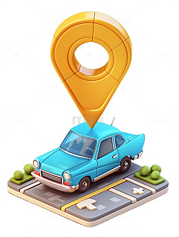 汽车导航图标