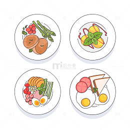 多彩早餐拼盘营养满载