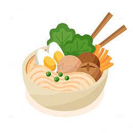 营养与美味的面条