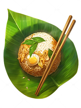 荷叶炒饭米饭