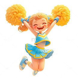 跳啦啦操的小孩
