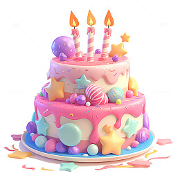 一个奶油香草蛋糕