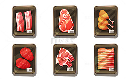 特惠肉类展示商品