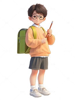 学生拿着铅笔笔