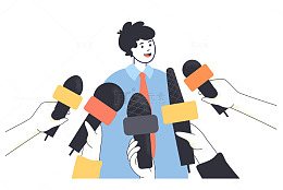 自信接受多彩麦克风采访