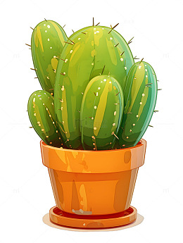 植物卡通仙人球