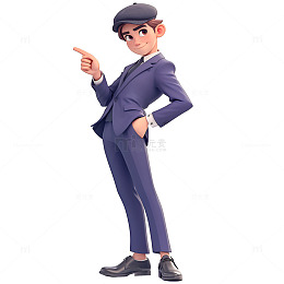 穿着西装的高个子男孩